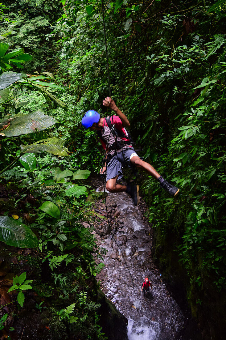 Canyoning and waterfall rappelling experience with Pure Trek in La Fortuna, Costa Rica