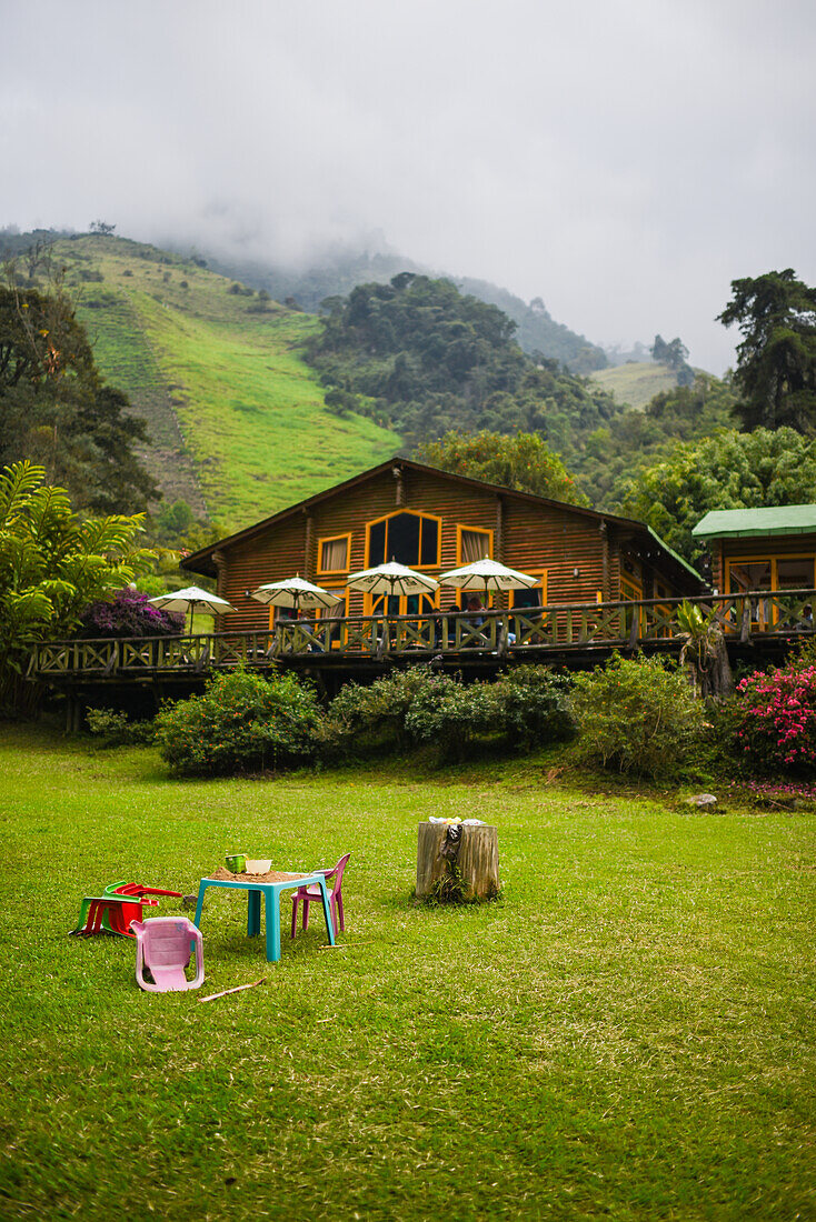 Hotel and Restaurant Iguaima in Combeima Canyon, Ibague, Colombia