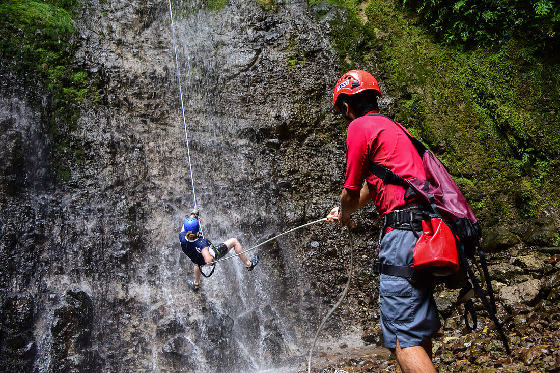 Canyoning and waterfall rappelling experience with Pure Trek in La Fortuna, Costa Rica