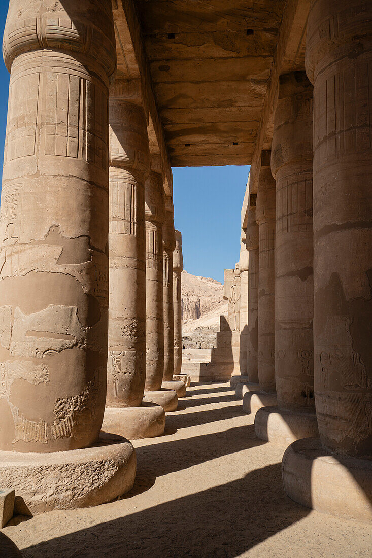 Der Tempel von Ramses II (Ramesseum),Luxor,Ägypten.