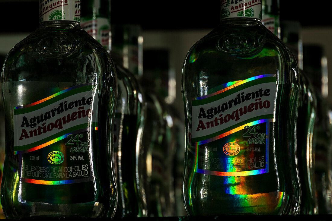 Aguardiente or unrefined sugarcane liquor is Colombia's national liquor