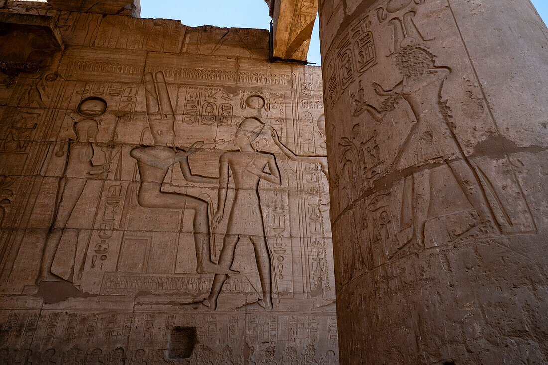 Der Tempel von Ramses II. (das Ramesseum) in Luxor,Ägypten.