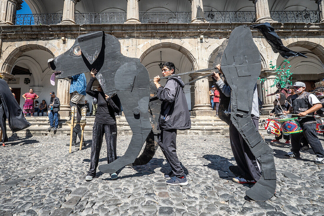 Burning of the Devil Festival - La Quema del Diablo - in Antigua, Guatemala