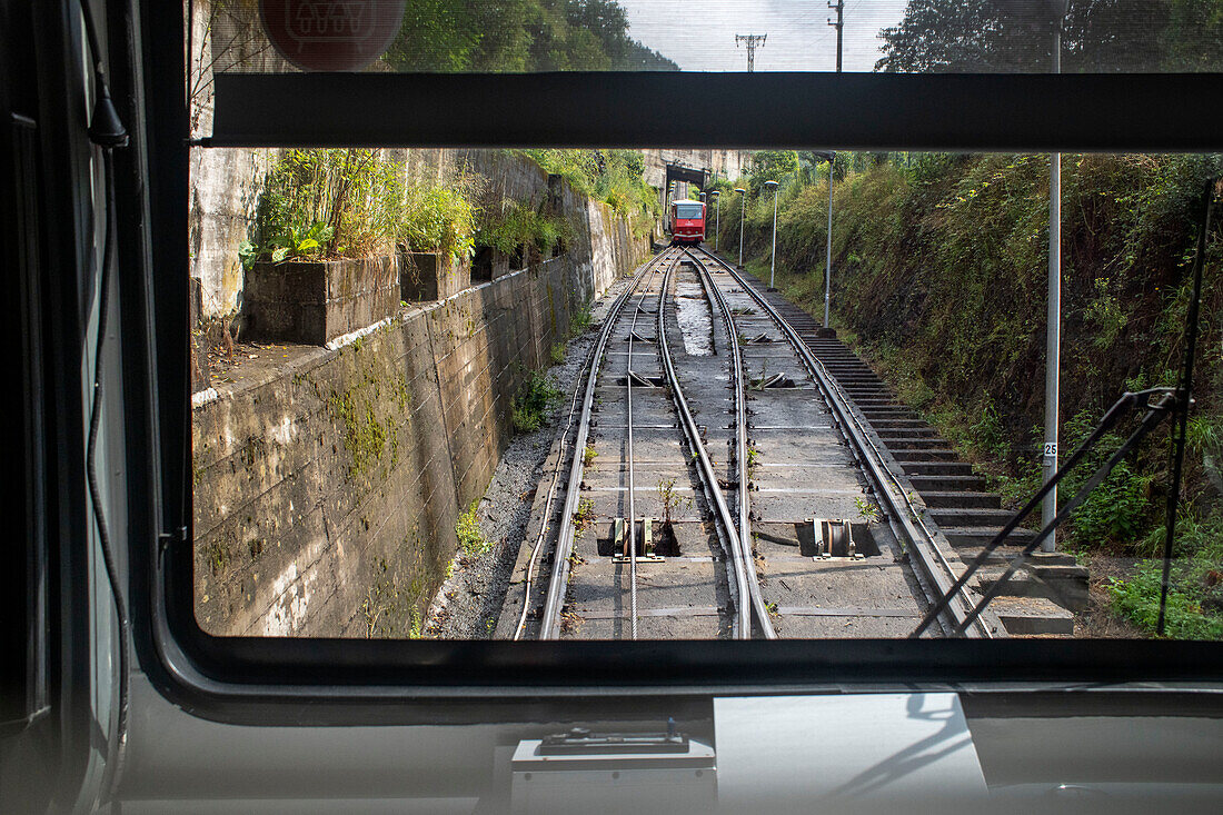 Funicular de Artxanda cable car, Bilbao, Biscay, Basque Country, Euskadi, Euskal Herria, Spain