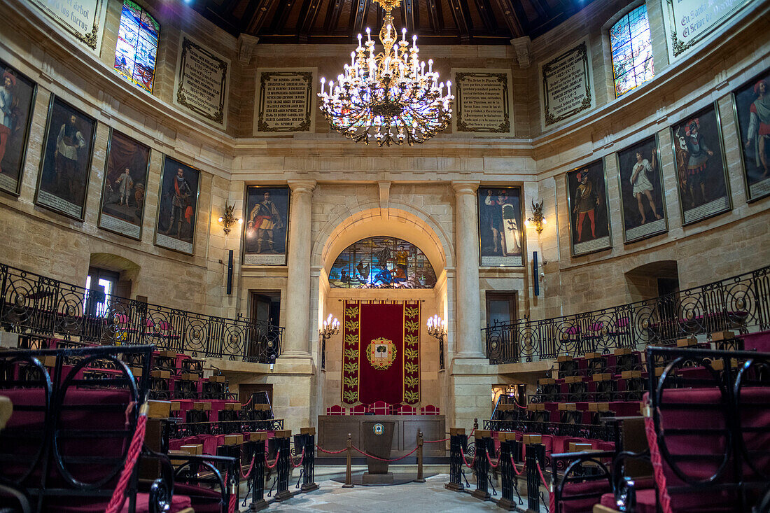 Haus der Versammlungen oder Casa de Juntas, das baskische Landparlament, Gernika Lumo, Provinz Biskaya, Pais Vasco, Euskadi, Spanien