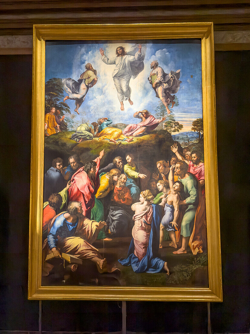 Verklärung von Raffael in der Pinakothek, Vatikanische Museen, Vatikanstadt, Rom, Italien.