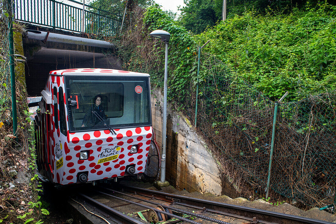 Funicular de Artxanda cable car, Bilbao, Biscay, Basque Country, Euskadi, Euskal Herria, Spain