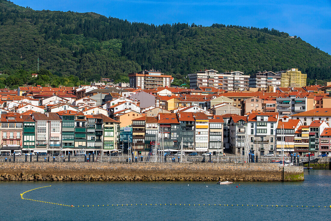 Old town and fishing port of Lekeitio in the province of Biscay Basque Country Northern Spain Euskadi Euskalerria