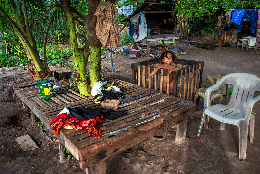 Local people living insde of the Malapascua island, Cebu, Philippines