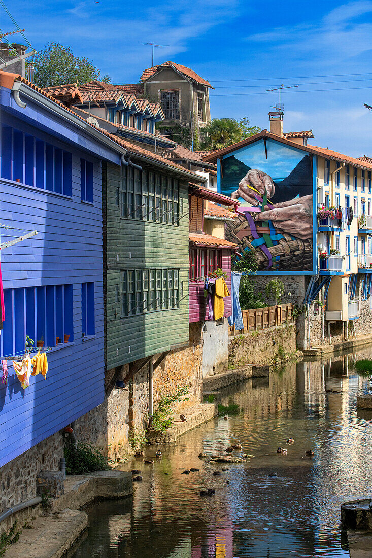 The picturesque fishing town of Ea in the Basque country, Euskadi, Vizcaya bay Bizkaia, Euskalerria, Spain