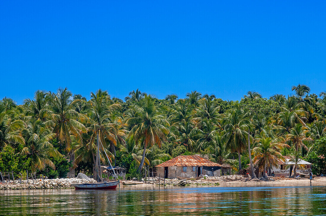 Waterfront beach in Île-à-Vache, Sud Province, Haiti