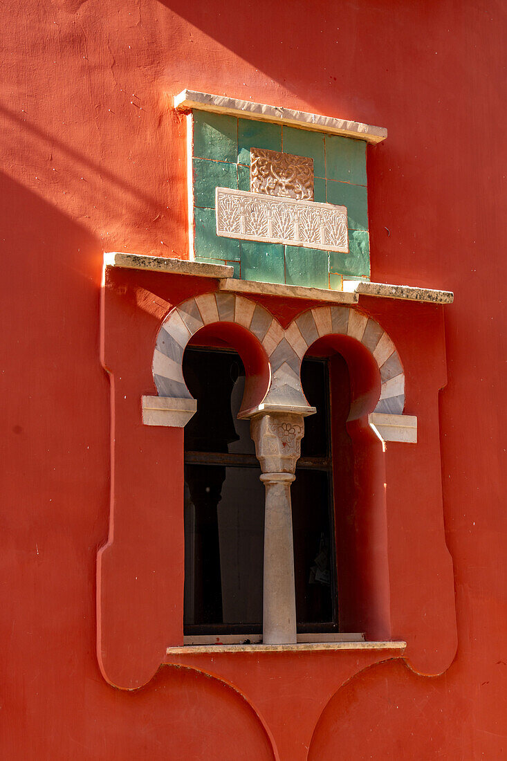 Architektonisches Detail der Casa Rossa, heute ein Museum, in Anacapri auf der Insel Capri, Italien.