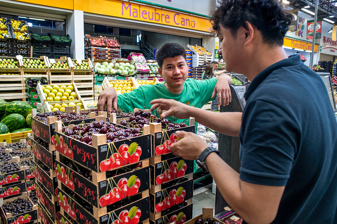 Fruit and Vegetable section, in Mercabarna. Barcelona´s Central Markets. Barcelona. Spain