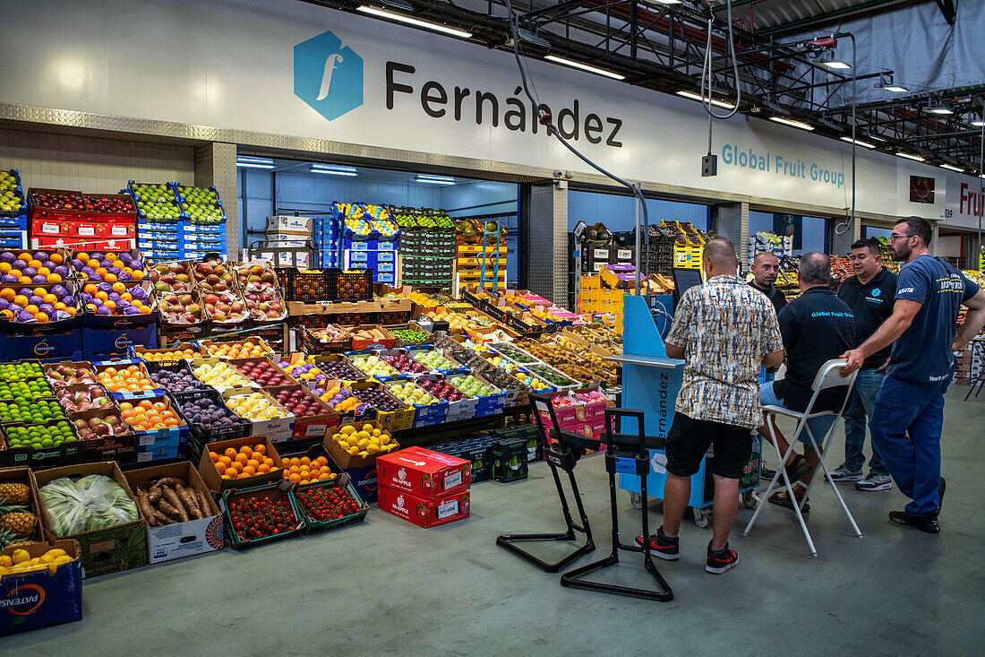 Fruit and Vegetable section, in Mercabarna. Barcelona´s Central Markets. Barcelona. Spain