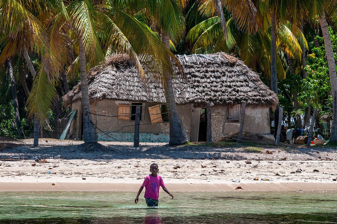 Strand am Wasser in Île-à-Vache, Provinz Sud, Haiti