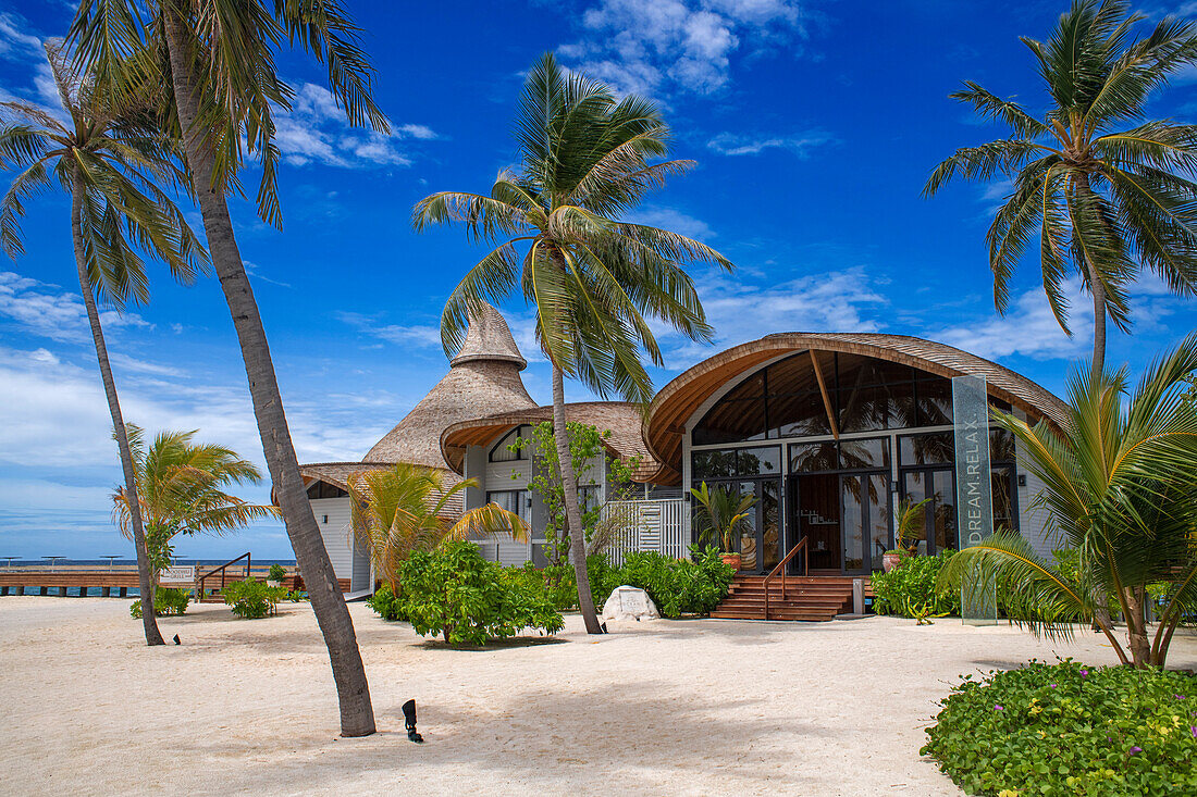 Spa of the outrigger maldives Maafushivaru luxury resort, South Ari Atoll region Maldives