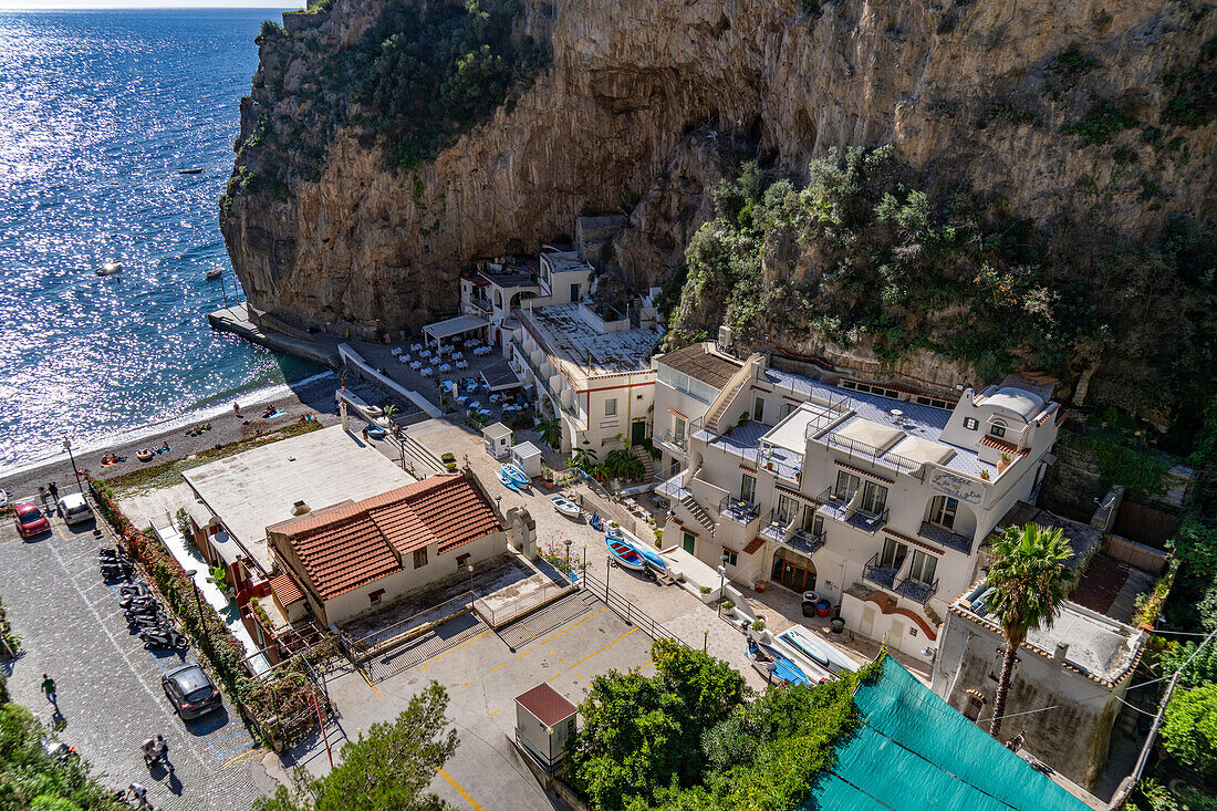 Marina di Praia, ein Ferienort in der Gemeinde Praiano an der Amalfiküste in Italien.