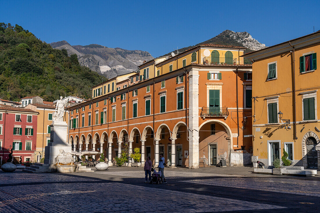 Monument to Maria Beatrice d'Este, by Pietro Fontana in 1824. Piazza Alberica, Carrara, Italy.