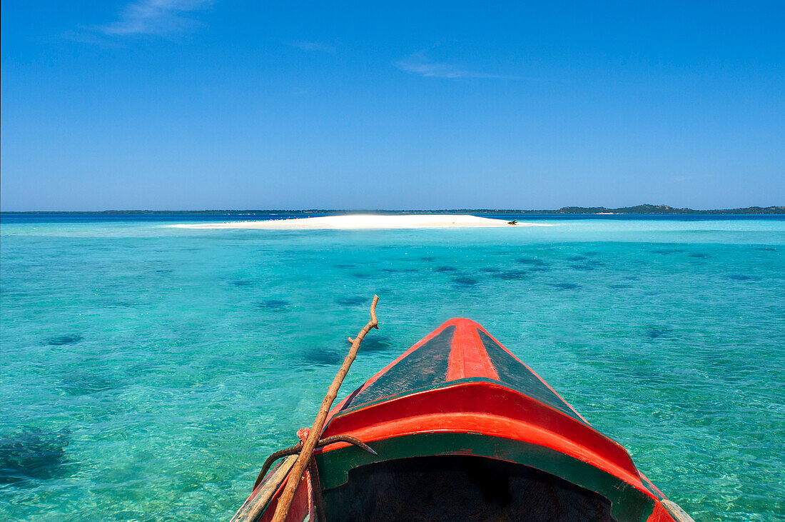 Isolierte Insel, unbewohnter weißer Sandstrand, Île-à-Vache, Provinz Sud, Haiti