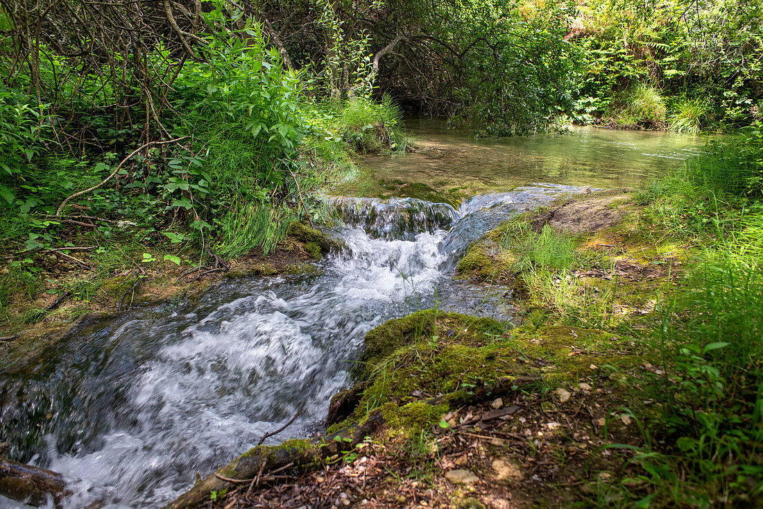 Desfiladero del rio Purón, Puron River Canyon in the Valderejo Natural Park. Alava. Basque Country. Spain