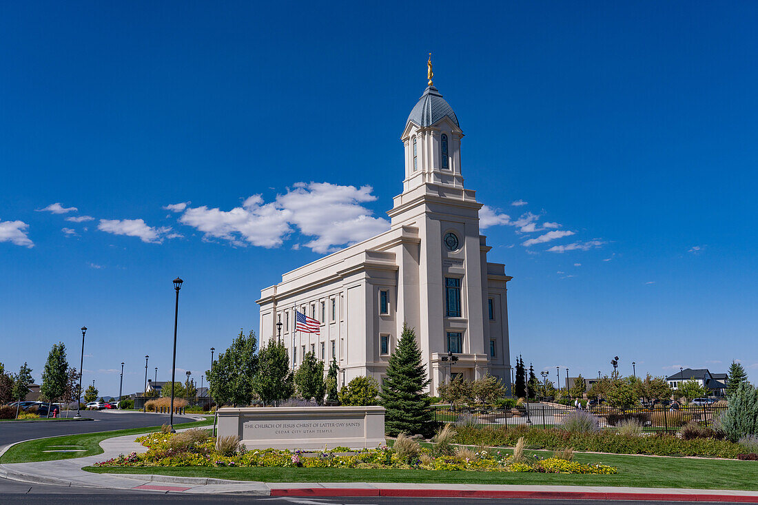 The Cedar City Utah Temple of the Church of Jesus Christ of Latter-day Saints in Cedar City, Utah.