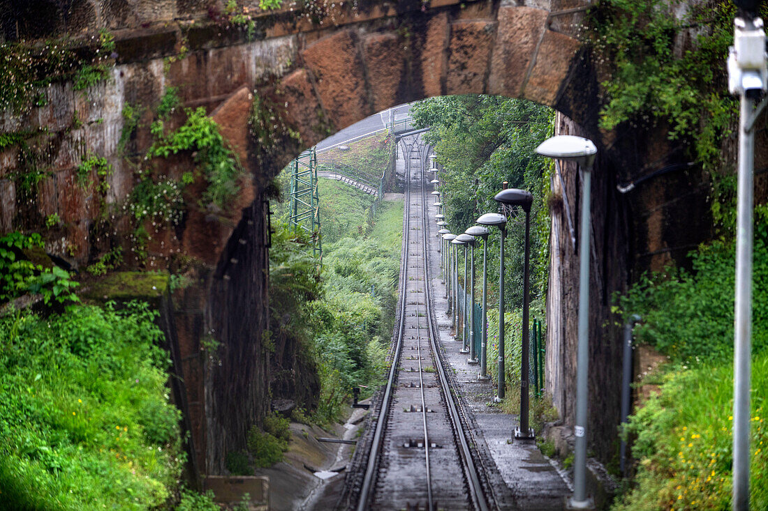 Funicular de Artxanda cable car, Bilbao, Biscay, Basque Country, Euskadi, Euskal Herria, Spain