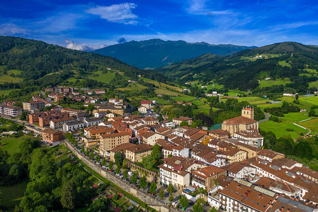 Santa Maria de la Asunción church, Segura, Gipuzkoa, Basque Country, Spain, Europe