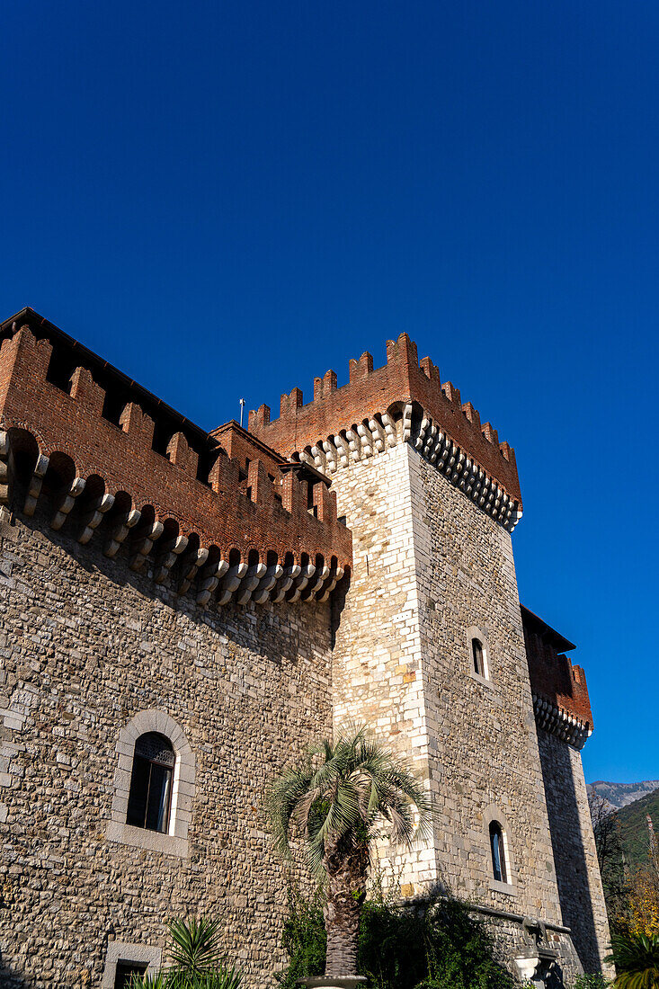 The Acadamy of Fine Arts in a 15th Century castle on Piazza Antonio Gramsci in Carrara, Italy.