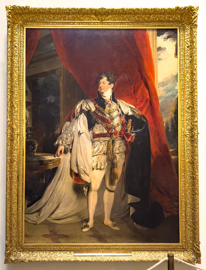 Porträt von Georg IV. von England von Thomas Lawrence in den Vatikanischen Museen, Vatikanstadt, Rom, Italien.