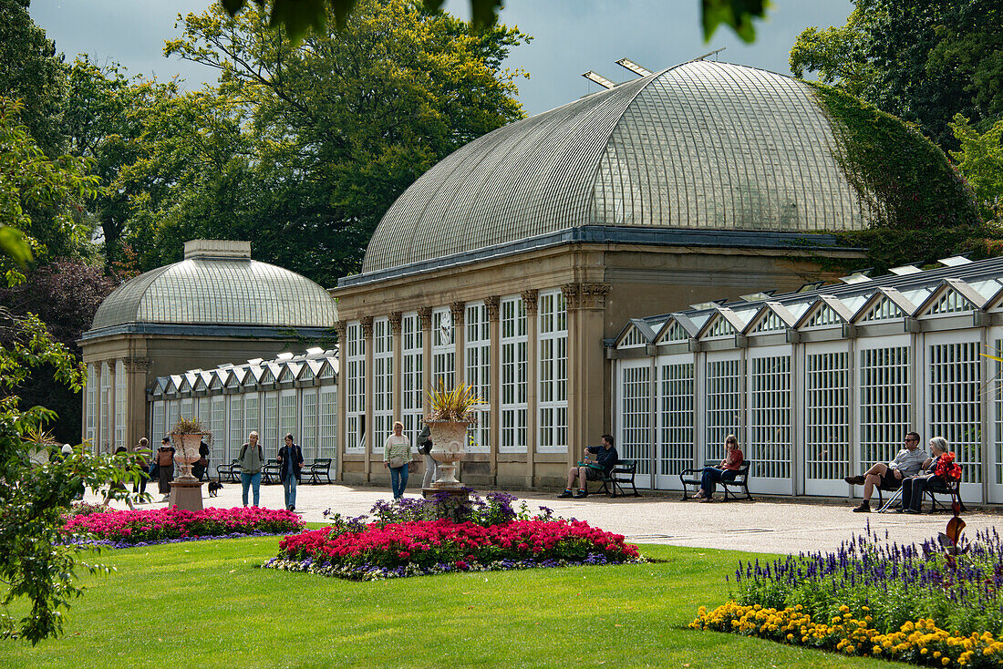 Grade II listed Botanical Gardens, designed 1830s by Robert Marnock, opened 1936, Clarkehouse Road, Ecclesall Road, Sheffield, Yorkshire, England