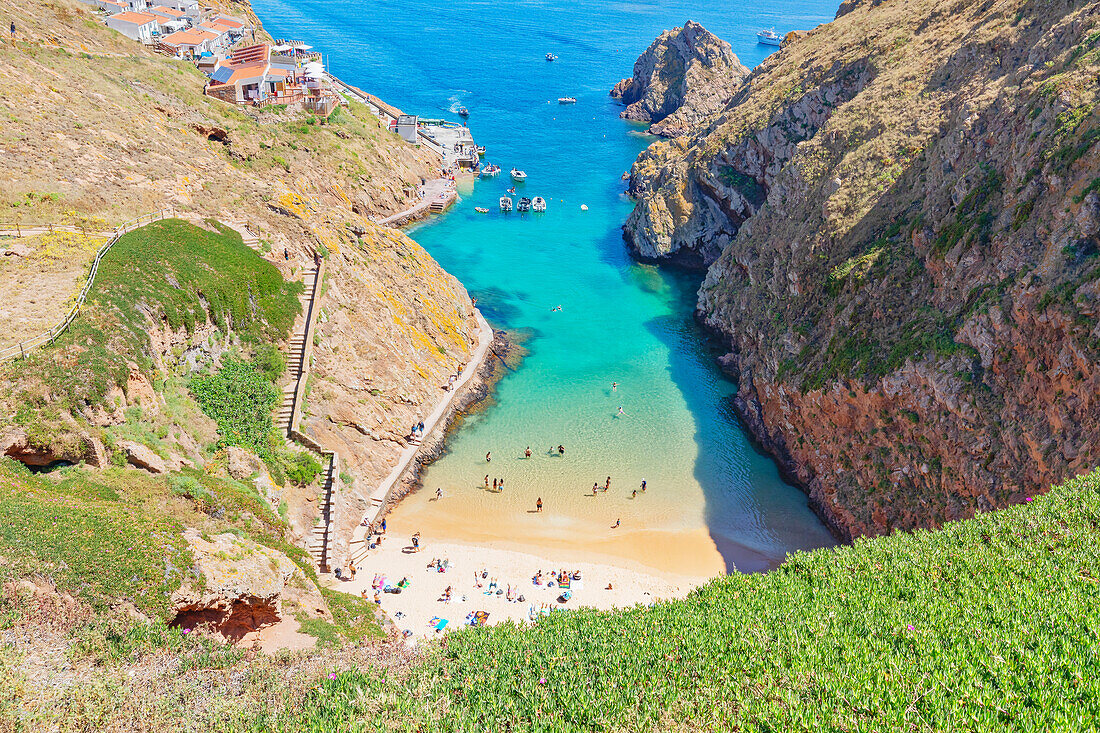 Sandstrand, Insel Berlenga Grande, Portugal, Europa