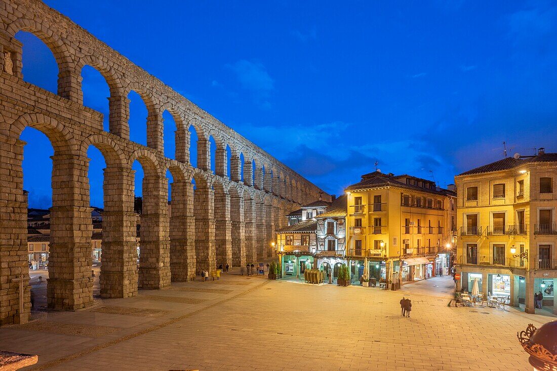 Roman Aqueduct, UNESCO, Segovia, Castile and Leon, Spain