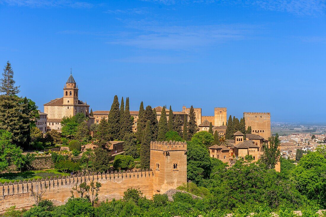 Generalife Palace, Generalife Gardens, UNESCO, Alhambra, Granada, Andalusia, Spain