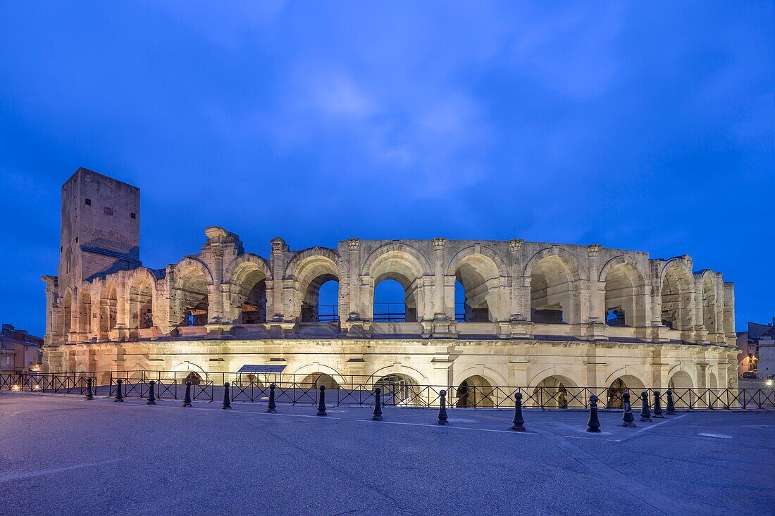 Roman Amphitheatre, UNESCO, Arles, Bouches du Rhone, Provence-Alpes-Cote d'Azur, France