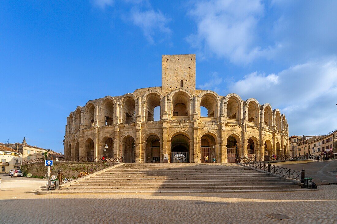 Römisches Amphitheater, UNESCO, Arles, Bouches du Rhone, Provence-Alpes-Cote d'Azur, Frankreich