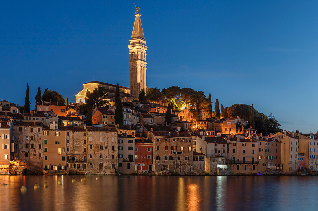 Old town with Cathedral of St. Euphemia, Rovinj, Istria, Croatia