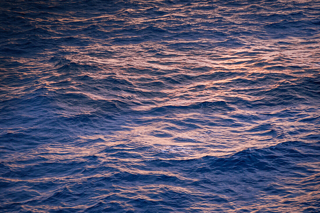 Blue hour sunrise on the Strait of Gibraltar crossing from Spain to Morocco, Gibraltar