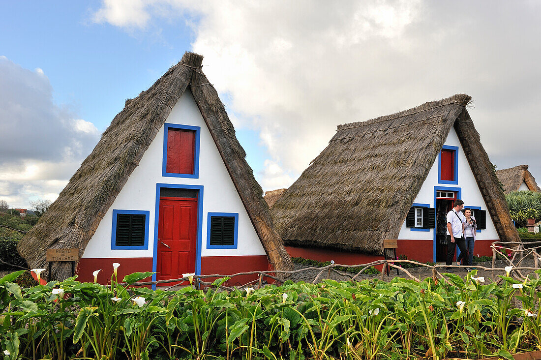 Traditionelles Haus von Santana, Insel Madeira, Atlantischer Ozean, Portugal