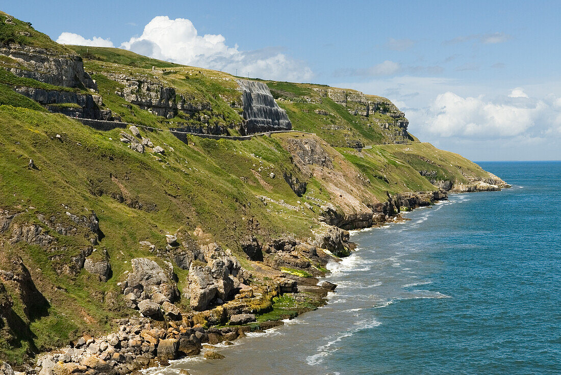 Great Orme cliffs, Llandudno, Clwyd, Wales, United Kingdom