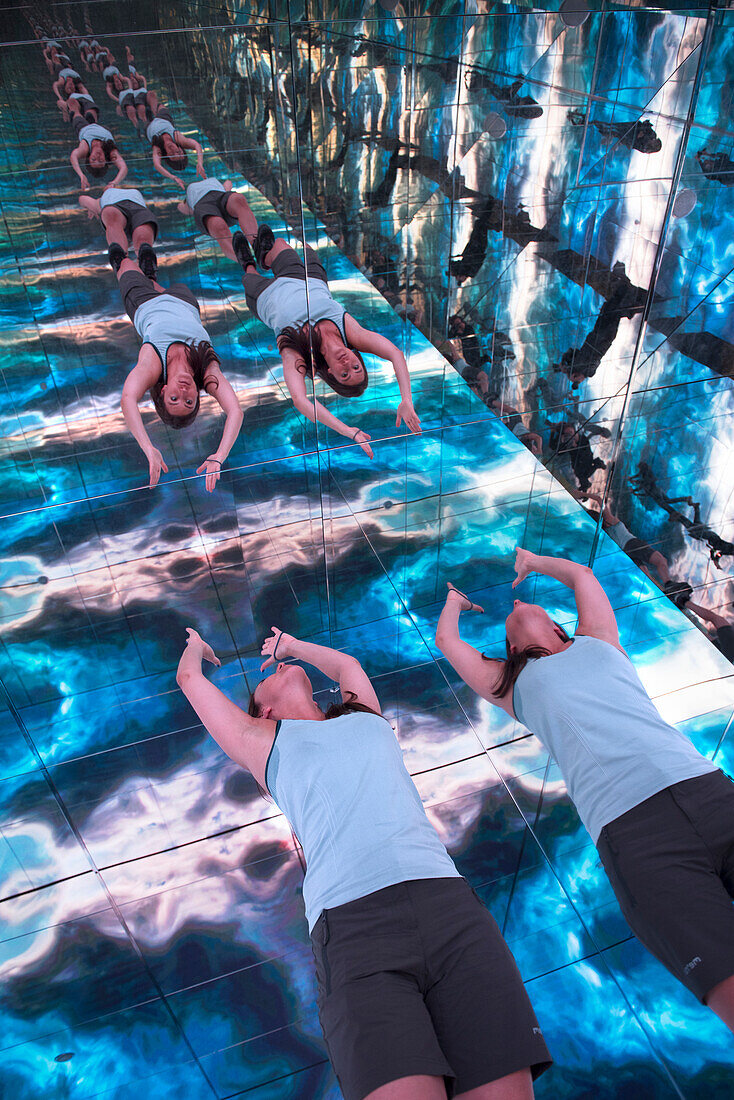 Room of Mirrors, LUMEN, Museum of Mountain Photography, Kronplatz (Plan de Corones), near Brunico (Bruneck), Dolomites, South Tyrol, Italy