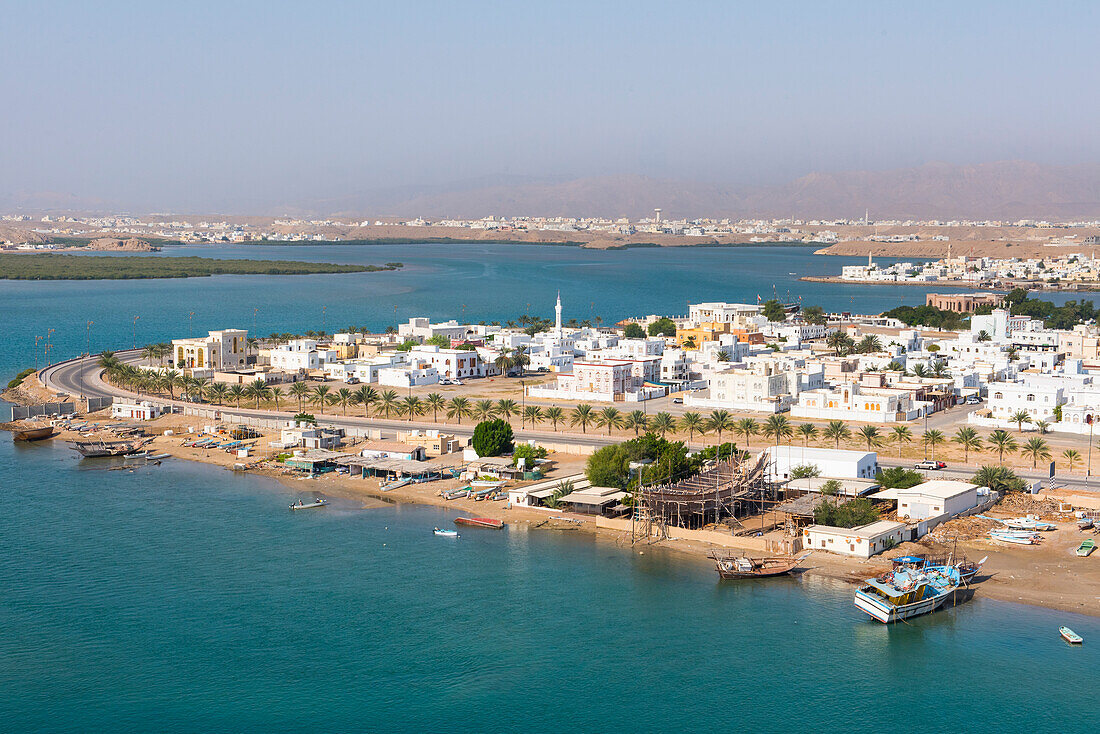 Dhows-Werft, Gemeinde Sur, Hafenstadt, Hauptstadt der Region Ash Sharqiyah, Sultanat Oman, Arabische Halbinsel