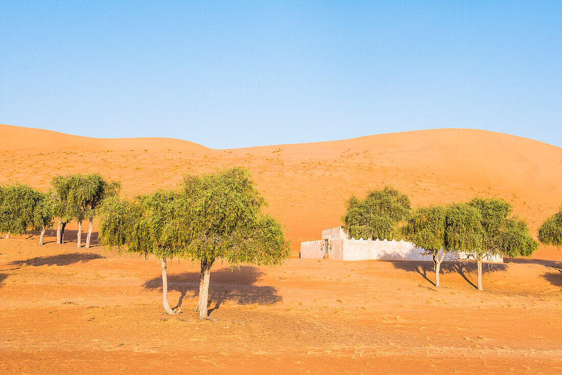 Villa at The Thousand Nights Camp in the Sharqiya Sands, formerly Wahiba Sands, desert region, Sultanate of Oman, Arabian Peninsula