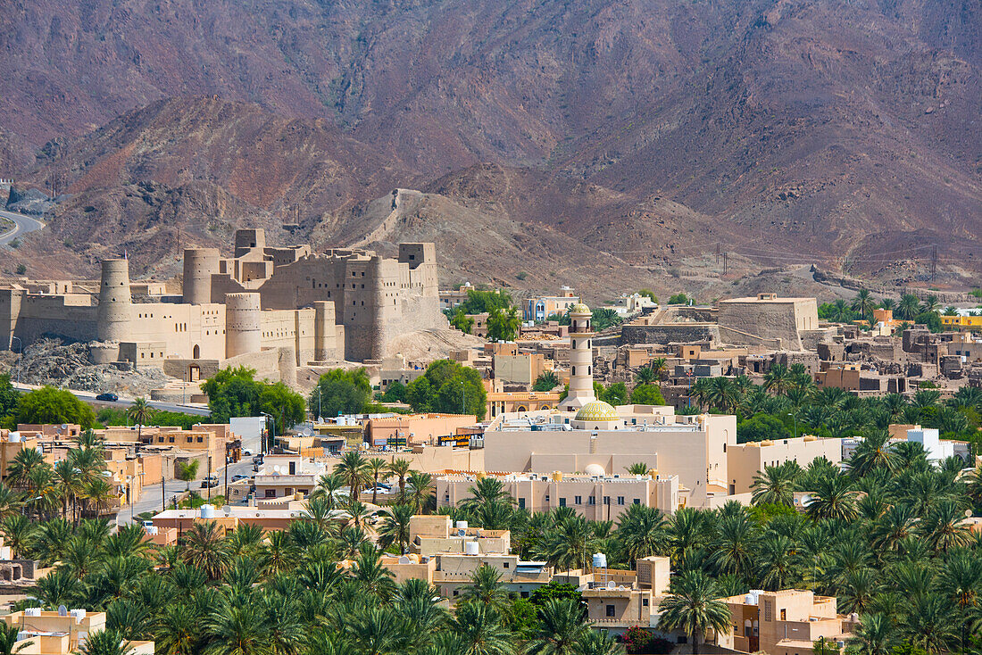 Bahla Fort, UNESCO, am Fuße des Jebel Akhdar, Sultanat Oman, Arabische Halbinsel