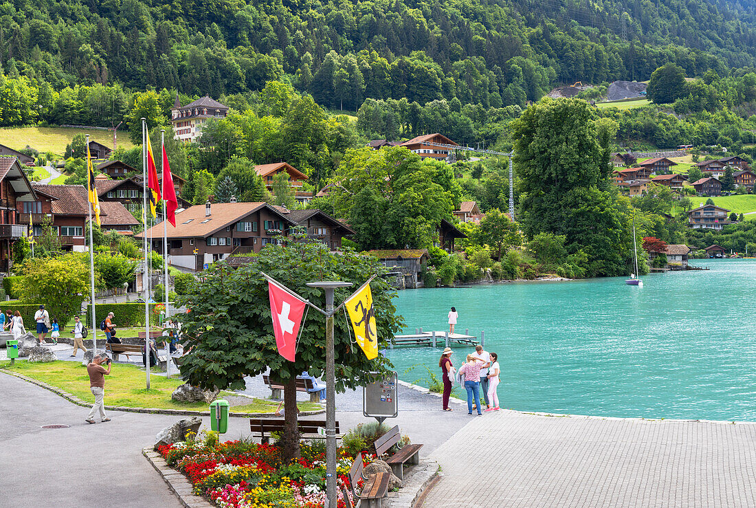 Iseltwald, Lake Brienz, Brienz, Bernese Oberland, Switzerland