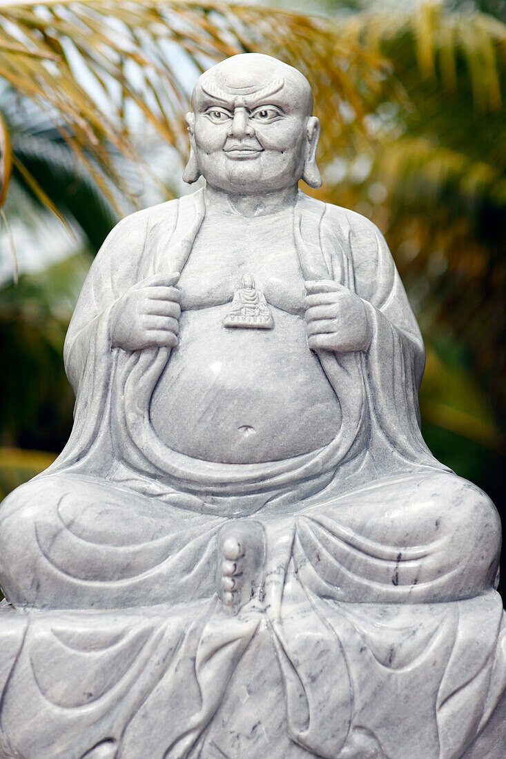 One of Eighteen Arhats of Mahayana Buddhism await return of Buddha as Maitreya, Long Quang Pagoda, An Giang Province, Mekong Delta, Vietnam