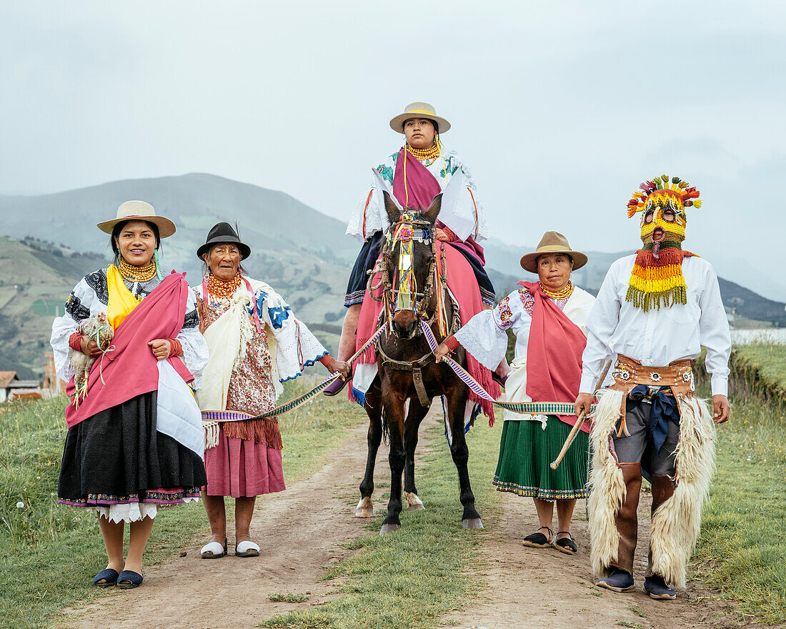 Festival of Light (Inti Raymi festival) Cochas Community, Angochagua Parochia, Imbabura Province, Ecuador