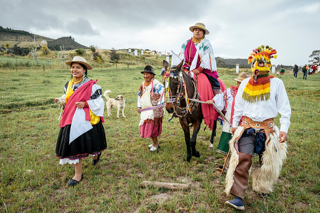 Festival of Light (Inti Raymi festival) Cochas Community, Angochagua Parochia, Imbabura Province, Ecuador