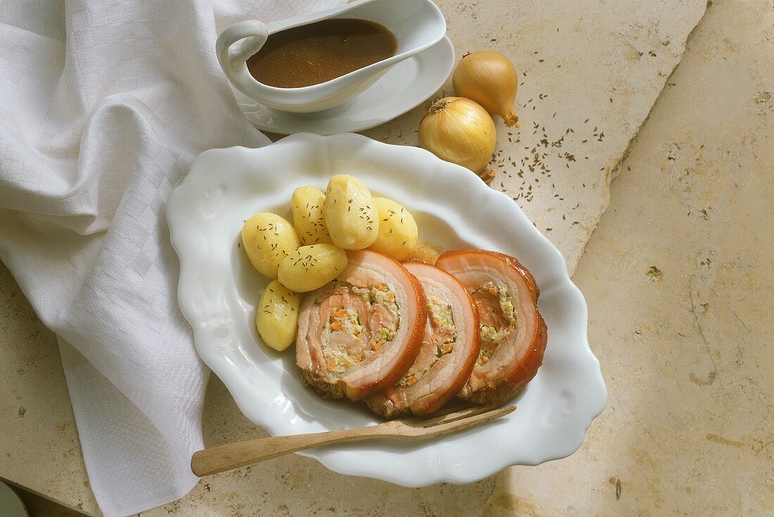 Breast of Pork with Vegetable Stuffing