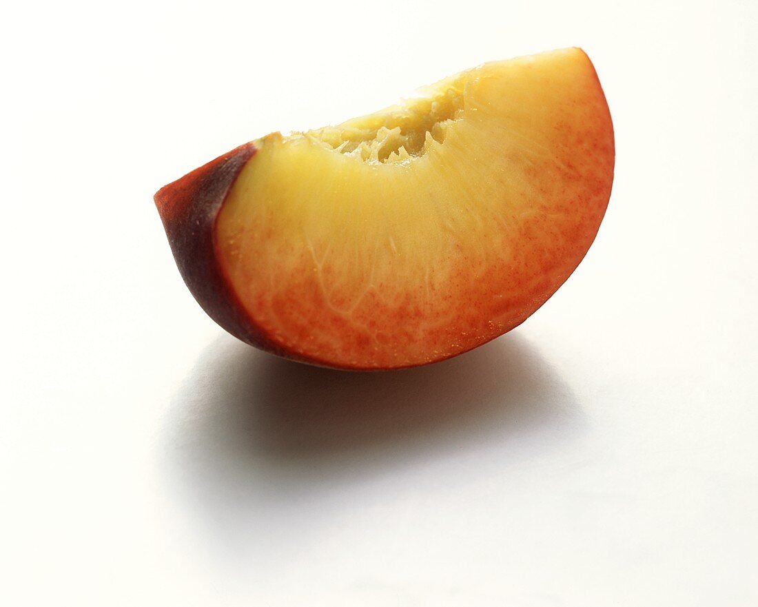 Eine Pfirsichspalte