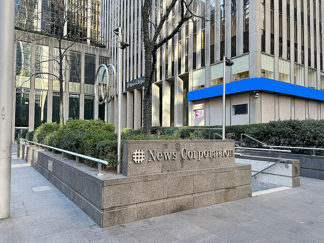 Hauptsitz der News Corp, 1211 Avenue of the Americas, New York City, New York, USA